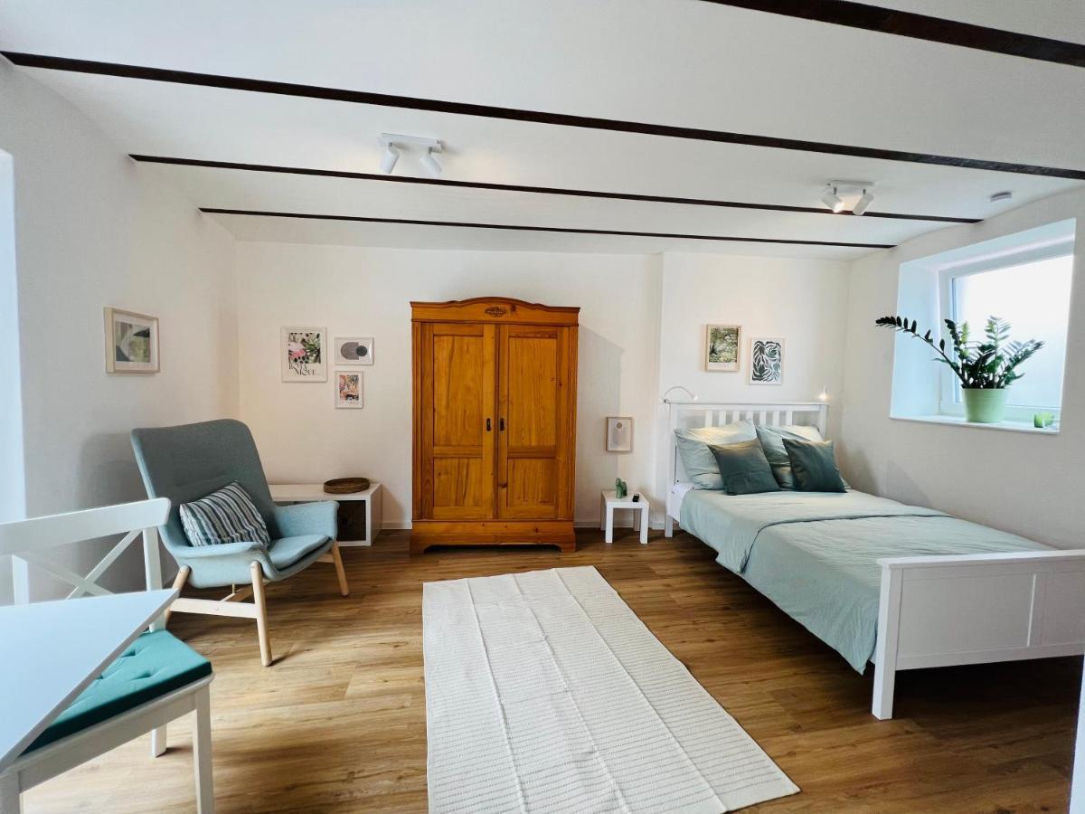 Restaurierter Altbau Mit Privatem Innenhof & Parkplatz Grossfischlingen 外观 照片